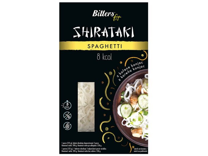 Bitters Shirataki konjakové špagety slim 390g